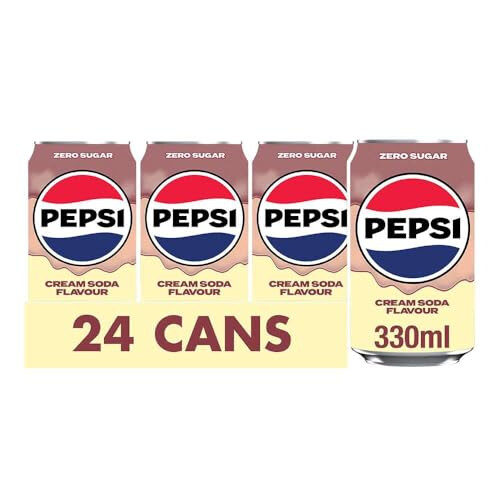 Pepsi Pepsi Cream Soda 330ml Can Pack of 24