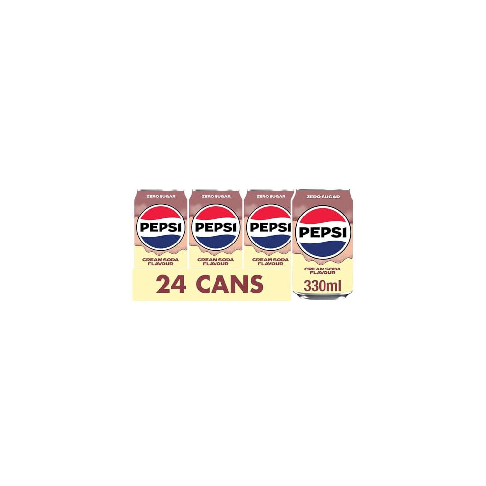 Pepsi Soda 330Ml Can Pack Of 24 Cream