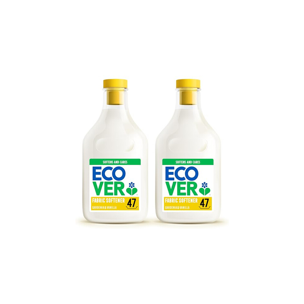 Ecover Fabric Softener Fabric Conditioner To Soften Your Clothes Fresh Gardenia Vanilla Scent 2 X 47 Washes 2 X 143L
