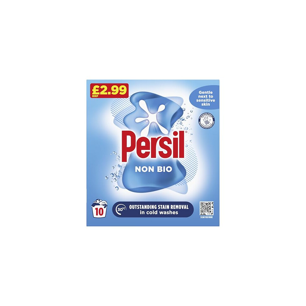 Persil Non Bio Washing Powder Gentle Next To Sensitive Skin For Outstanding Stain Removal In Cold Washes 10 Washes 500 G