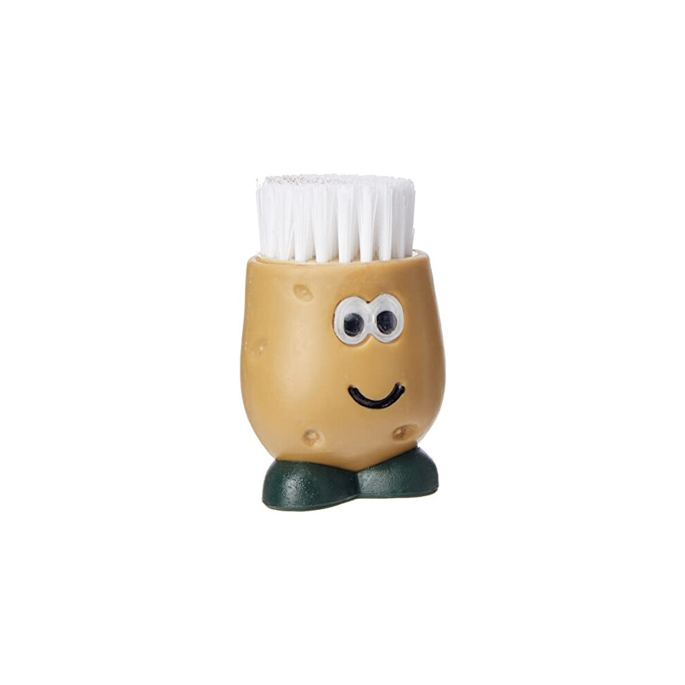 Joie Spud Dude Potato Brush Durable Bpafree Vegetable Scrubber For Potatoes And Root Vegetables Brown