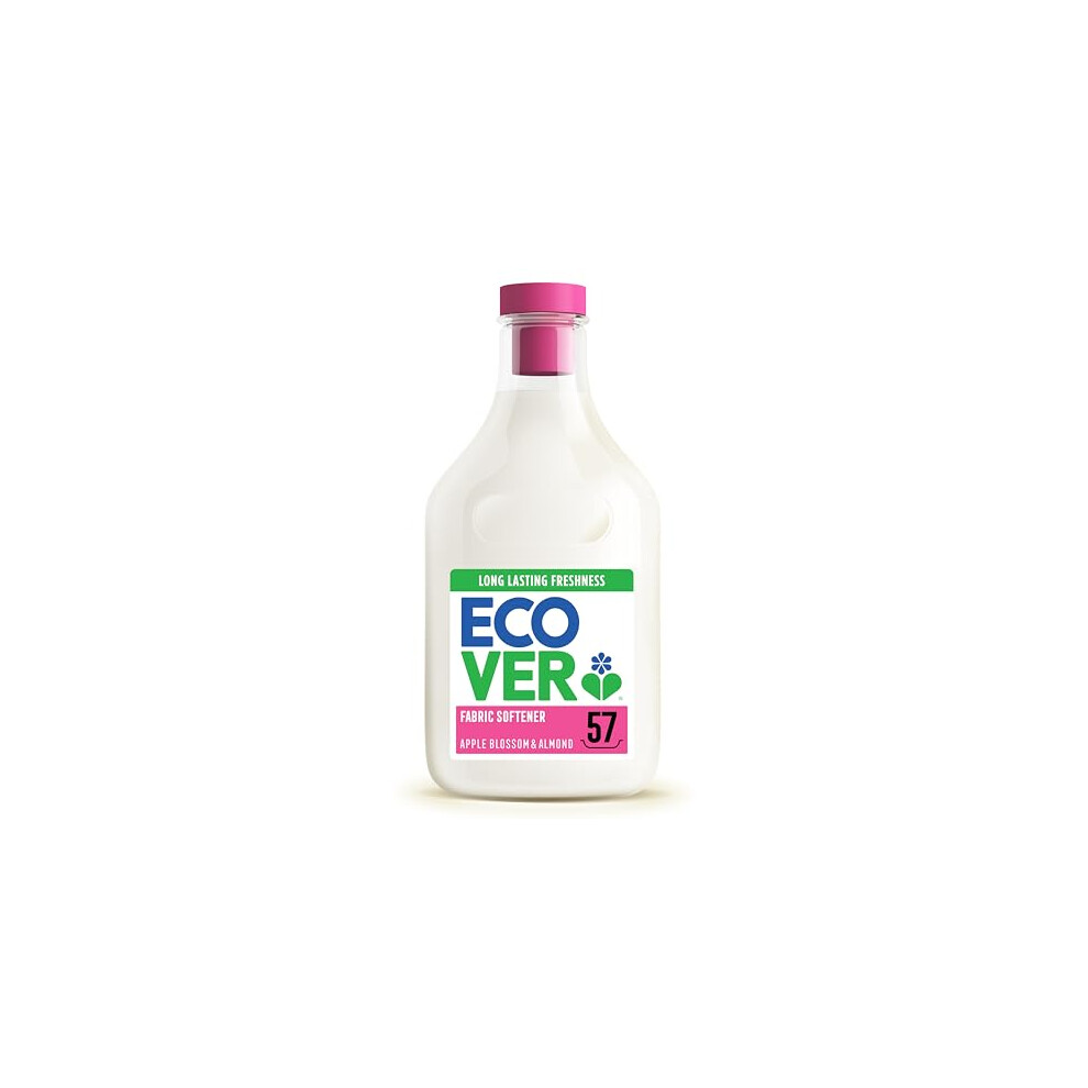 Ecover Concentrated Fabric Softener Fabric Conditioner To Soften Your Clothes Fresh Apple Blossom Almond Scent 1 X 57 Washes 1 X 143L