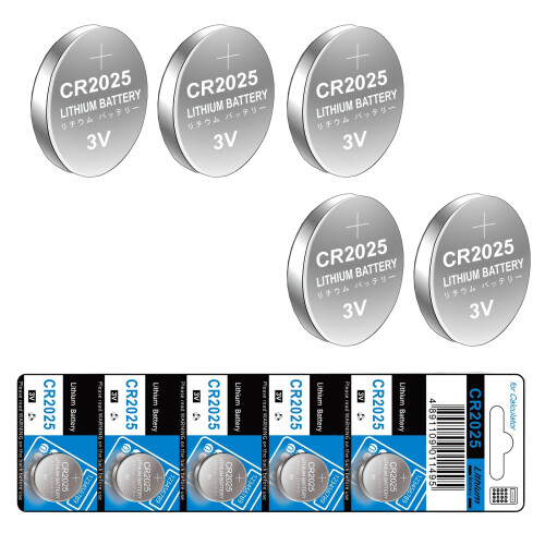 CR2025 3V Button Batteries 10/5-Unit High Capacity-10 pieces