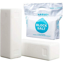 Harvey Block Salt for Water Softeners Original Pure Grade A Food Quality Salt 6 Bags Securely Boxed Each Bag Contains 2 Blocks Efficient Softeni