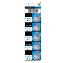 10pcs/5pcs CR2025 Button Batteries 160mAh High Energy-5 pieces