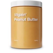 Vilgain Organic Peanut Butter 1kg –100 Natural No Sugar Palm Oil Crunchy Texture Vegan High in Protein Vitamins Organic Quality Intense Flavor for