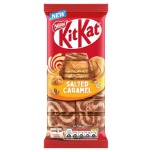 KitKat Salted filled Caramel Milk Chocolate Crispy Wafer Sharing Bar 99g