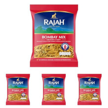 Rajah Bombay mix 200g Rajah Snacks A Crunchy Spicy Classic Pack of 4