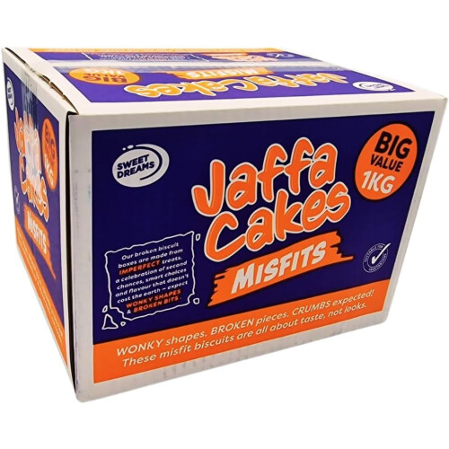 Jaffa Cake Misfits 1kg Box | Chocolate Broken Biscuits | Mis-Shaped Chocolate &