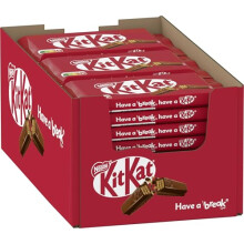 Nestle KitKat Classic chocolate bar crunchy bar with milk chocolate crispy waffle pack of 24 24x415g