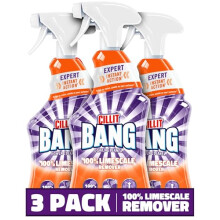 Cillit Bang 750ml Limescale Remover 3 Pack Fast Stain Virus Eliminator Disinfectant Soap Scum Rust Cleaner Fresh Scent Water Dirt Repellent Home