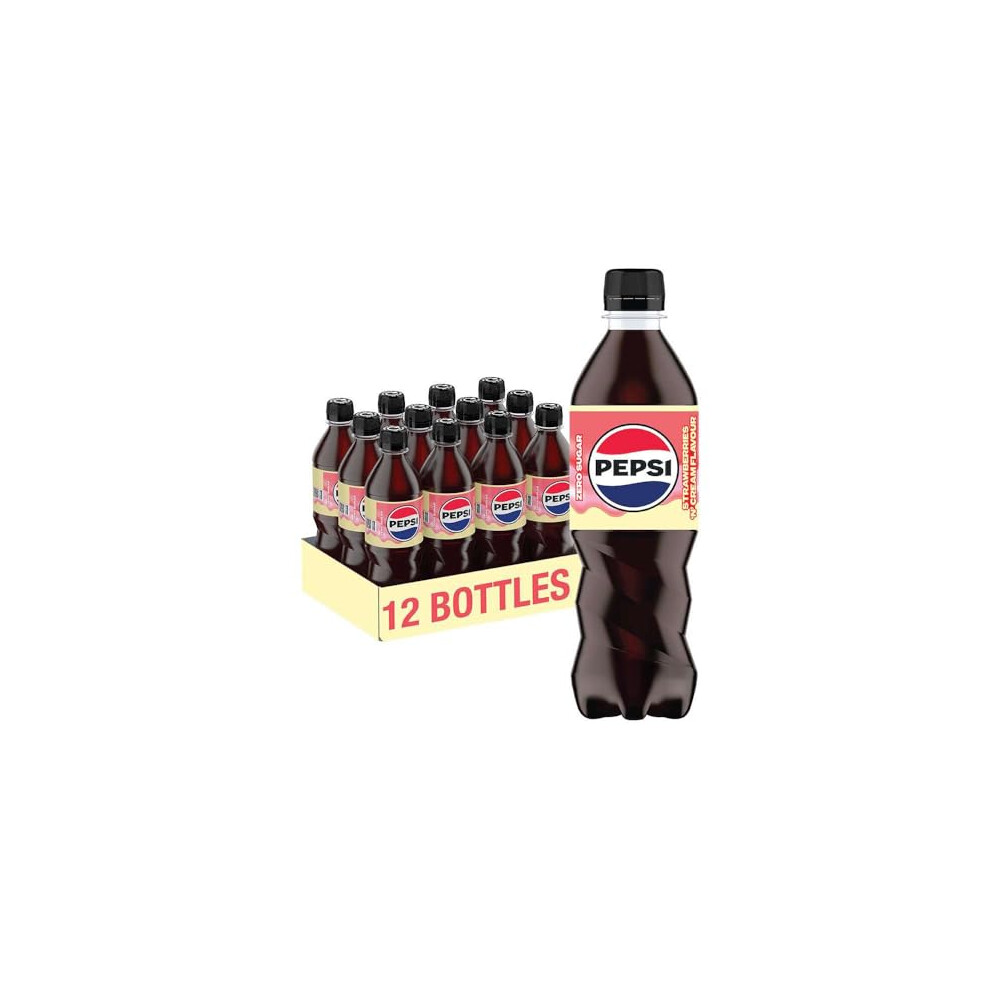 Pepsi Strawberry 500Ml Pack Of 12 Cream