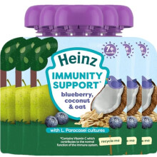 Heinz Baby Food Blueberry Coconut Oat Immunity Support Pouch 6x85G