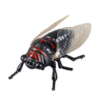 Wind Up Cicada Toy Prank Entertainment Kids Room Decoration-Red