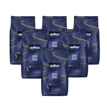 Lavazza Super Crema Coffee Beans 6 Packs of 1kg