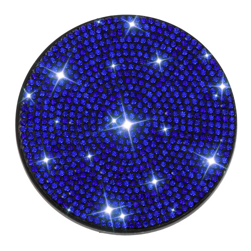 Rhinestones Cup Holder Coasters Car Cup Holder Pad with-Blue