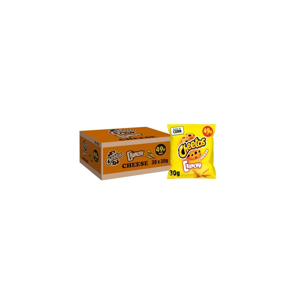 Cheetos Crunchy Cheese Snacks Crisps 49P Rrp Pmp 30G Case Of 30