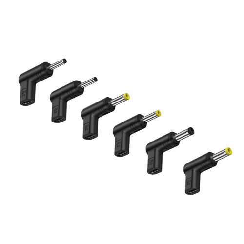 L Shaped Type C DC3.0 3.5 5.5 Adapter Durability Multi Size-12v