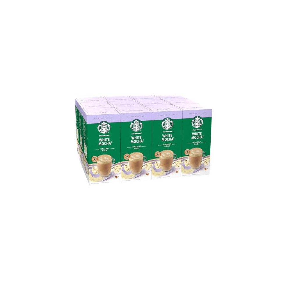 Starbucks Mocha Premium Mix Instant Coffee 12 X 5 60 Sachets White