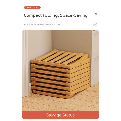 High Capacity Bamboo Shoe Storage Rack Shelf Modular System-5 Y 2