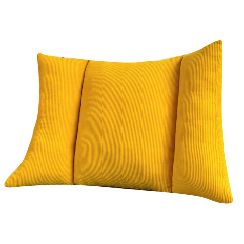 Portable Foldable Ergonomic Back Pillow for-bright yellow