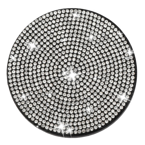 Sparkly Rhinestones Coasters Car Decorative Cup Holder-White