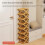 High Capacity Shoe Storage Adjustable From 2 To 10-4 tea brown 6