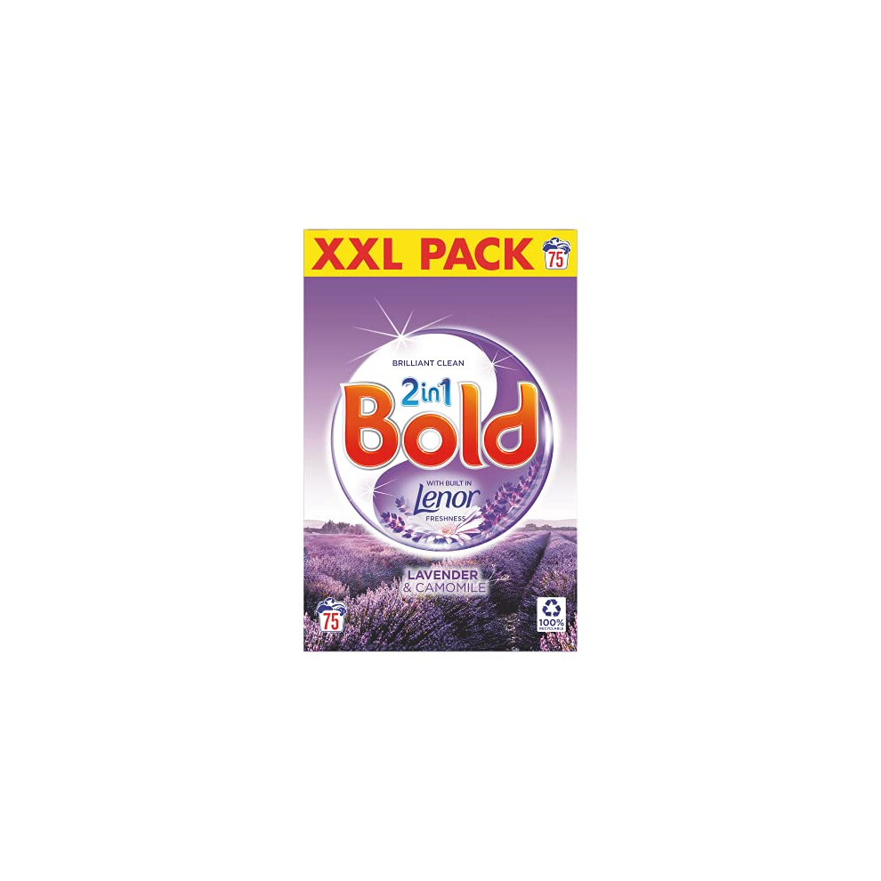 Bold 2In1 Washing Powder Camomile 75 Washes Lavender