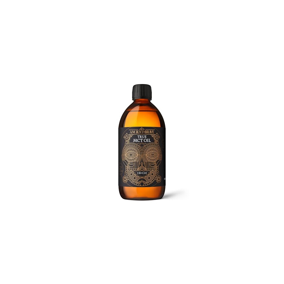 Ancient + Brave Ancient Brave True Mct Oil 500Ml High C8 C10 Blend 100 Coconut Oil Sustainably Sourced Perfect For Keto Fasting Cognitive Support Vegan Add T