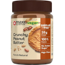 MaxiNutrition Crunchy Peanut Butter 350 g 100 Peanuts No Sugar high in Protein No Palm Oil