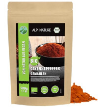 Alpi Nature Organic Cayenne Pepper Powder 500g 11 lb Ground Cayenne Chilli Pepper Hot Chilli Powder