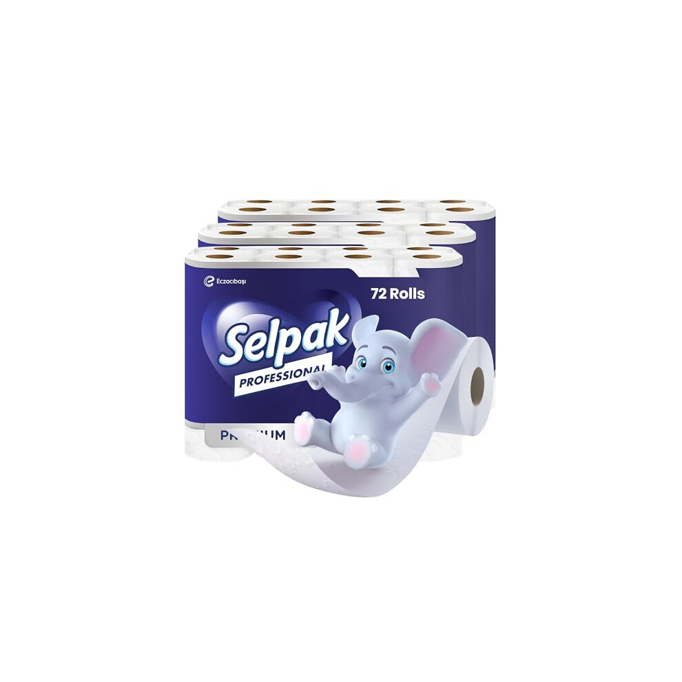 Selpak Professional Toilet Paper 72 Rolls 3 Ply Toilet Rolls Bulk Buy Luxuriously Soft Gentle And Hypoallergenic Bulk Toilet Rolls Sustainable Toil