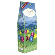 Lindt Lindt Mini Eggs Chocolate Canister 155g – Assorted Swiss Chocolate Mini Eggs – Easter Chocolate for Sharing – Easter gift