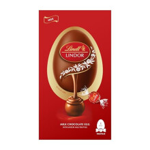 Lindt Lindor Milk Chocolate Easter Egg Medium 183g Contains Milk Chocolate Truffles with a Smooth Melting Filling Easter Gift