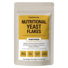 Coolinario Fortified Nutritional Yeast Flakes 56 g Savory CheeseLike Flavor for Vegan Cooking Rich in BVitamins Protein Fiber Ideal for Pasta Pop