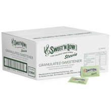 SweetN Low Stevia Zero Calorie Sweetener Sachets 1000 Pack 2000 Servings per Pack Natural Sugar Substitute Ideal for Hot Cold Beverages Suitable f