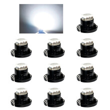 10Pcs High Brightness LED Instrument Lamps Car-White T4.7