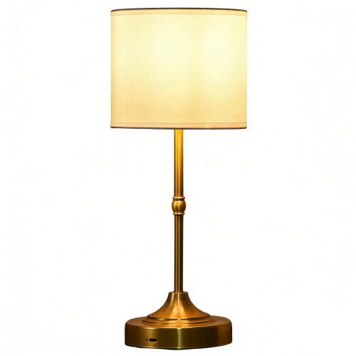 Dimmable LED Rechargeable Desk Lamp Retro Brass-C1 two sections