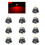 10Pcs Canbus LED Bulbs Car Interior High Brightness-Red T3.0 1