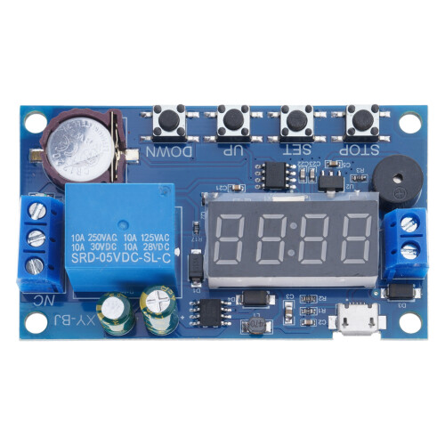 Timer Relays Module Featuring High Accuracy Buzzer Function-1pc