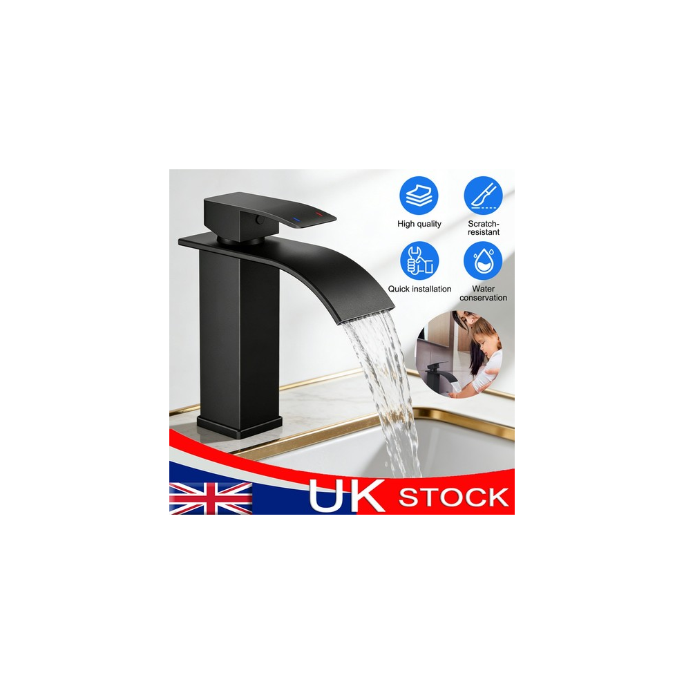 Bathroom Tap Waterfall Washbasin Tap,Single-Lever Mixer Tap Spout Water Saving 79486767