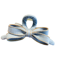 Schattige haarspeld in cowgirl-stijl met strikaccent, zachte-N1