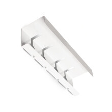 Sturdy Iron Under Desk Wire Holders for Cable and Power-White