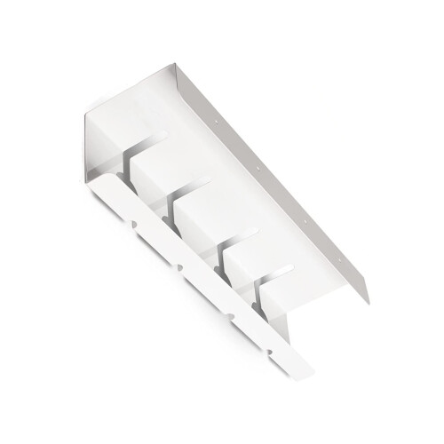 Sturdy Iron Under Desk Wire Holders for Cable and Power-White