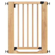 (Natural, 63cm - 71cm) Safetots Wooden Heritage Flat Step Gate