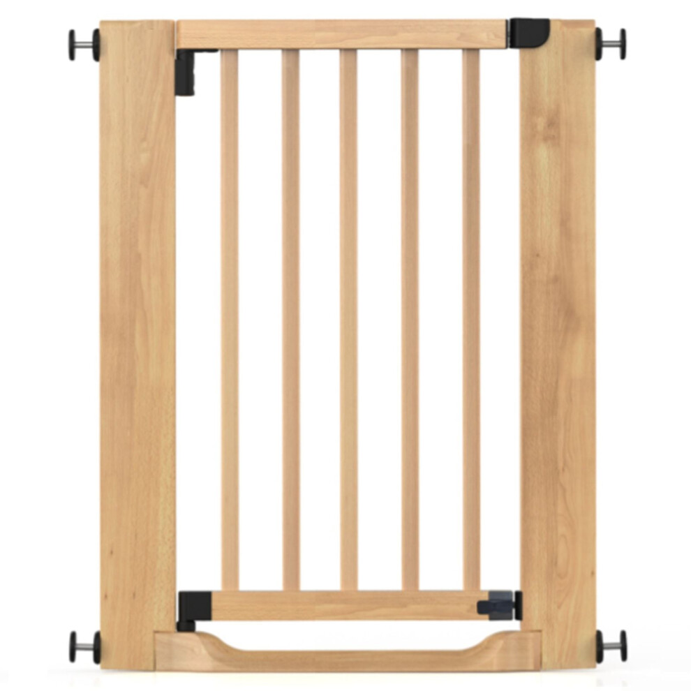 Safetots (Natural, 63Cm - 71Cm) Wooden Heritage Flat Step Gate