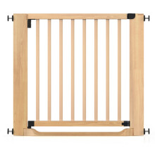 (Natural, 87cm - 95cm) Safetots Wooden Heritage Flat Step Gate