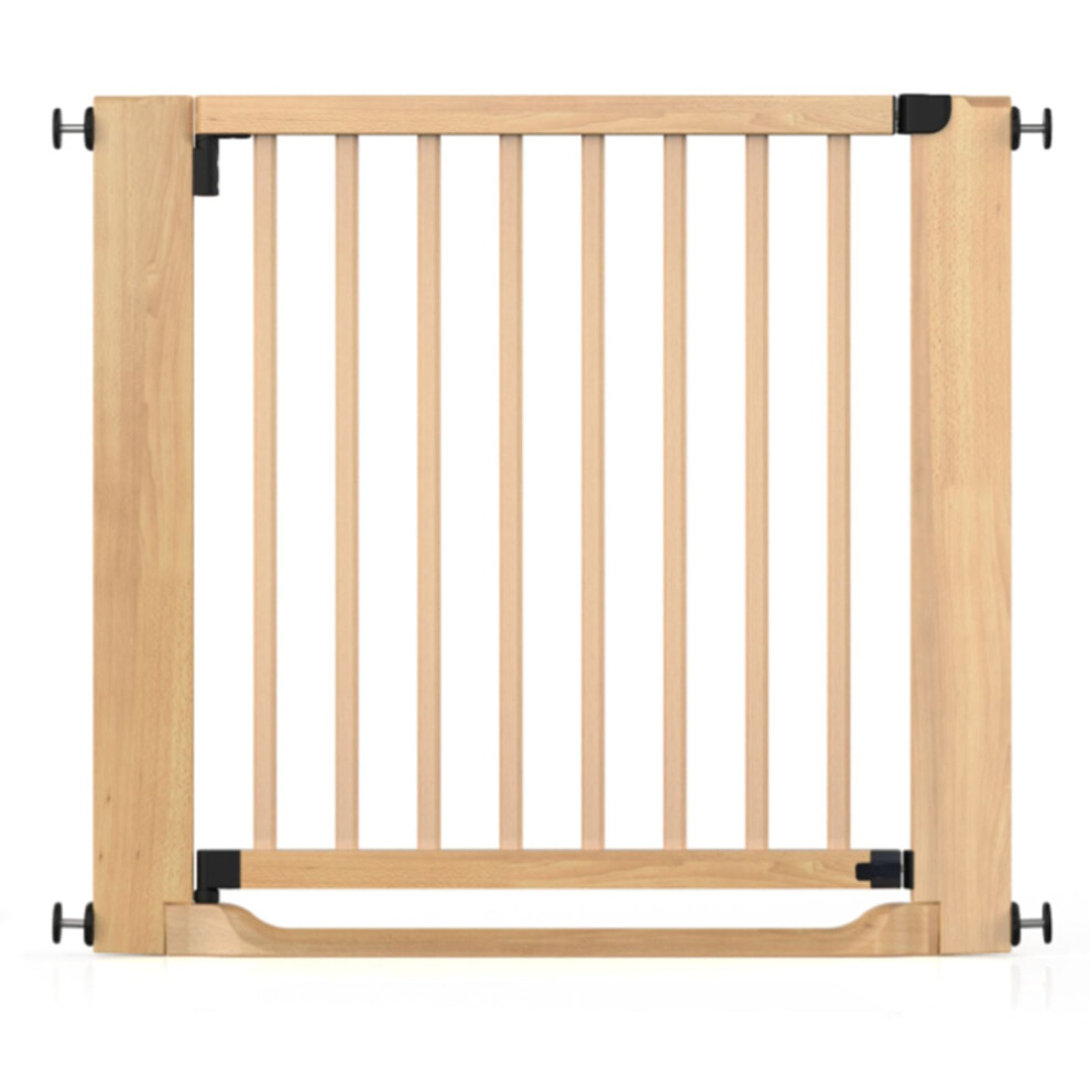 Safetots (Natural, 87Cm - 95Cm) Wooden Heritage Flat Step Gate