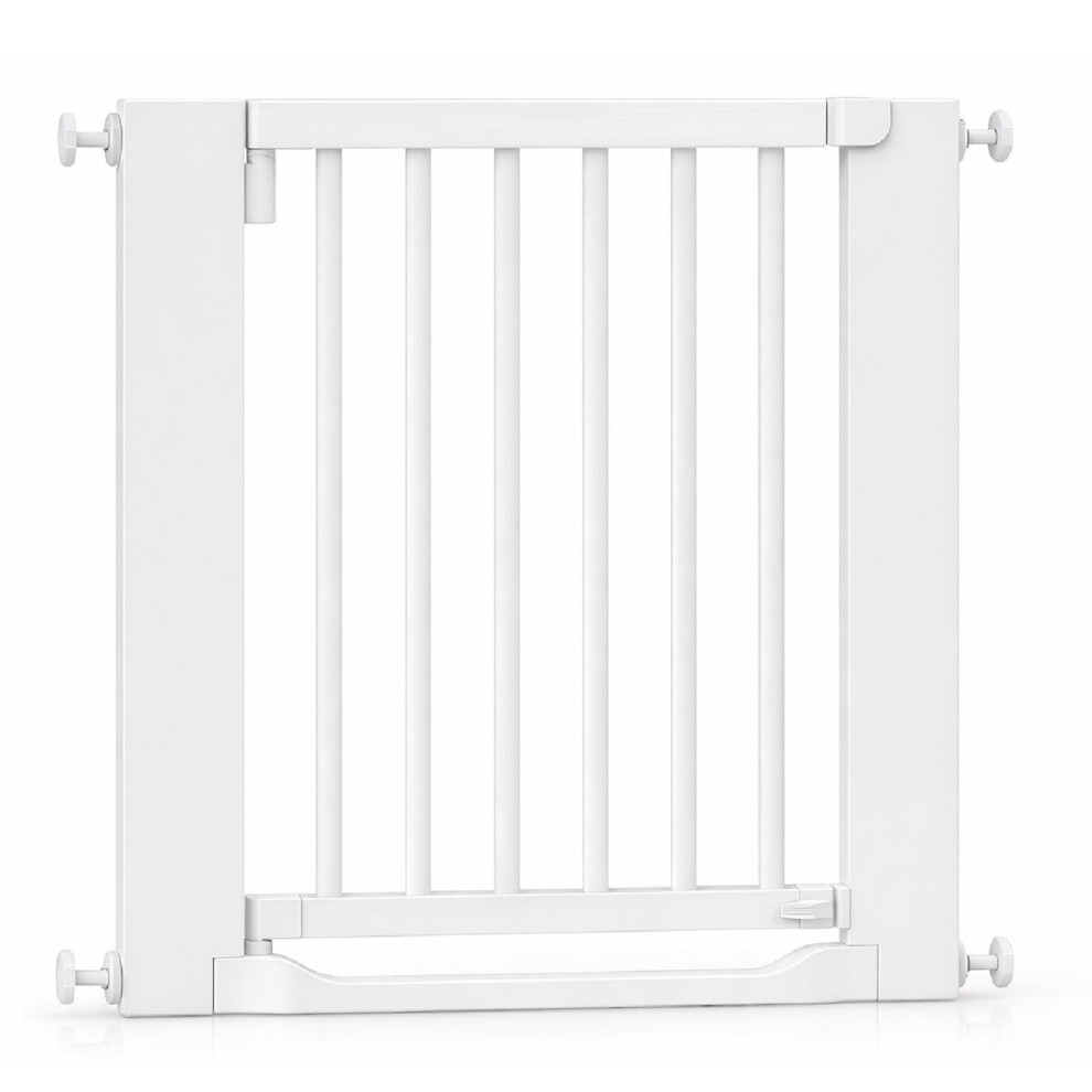 (, 71Cm - 79Cm) Wooden Heritage Flat Step Gate White Safetots