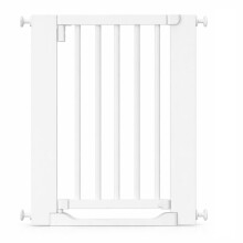 (White, 63cm - 71cm) Safetots Wooden Heritage Flat Step Gate